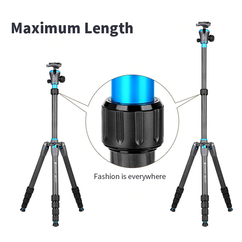 K&F Concept Tripod TM2235 Silver Aluminium ขาตั้งกล้อง